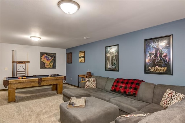 16437 56th Ave, Chippewa Falls, WI 54729 - rec room featuring pool table, carpet, and baseboards