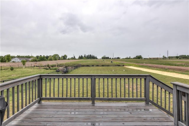 16437 56th Ave, Chippewa Falls, WI 54729 - deck with a view of countryside and a yard