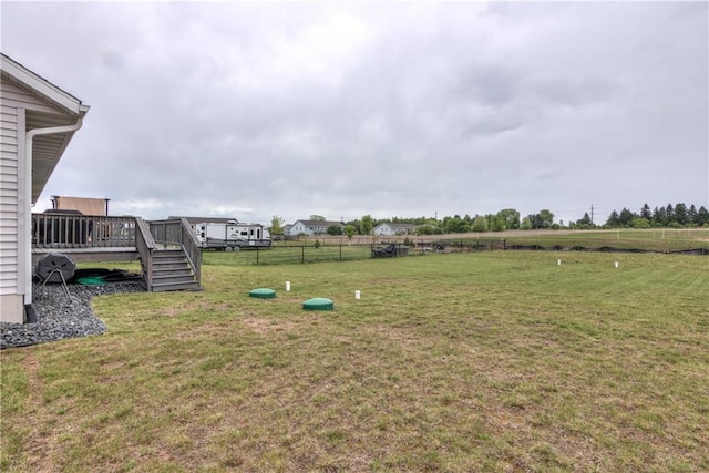 16437 56th Ave, Chippewa Falls, WI 54729 - view of yard with a wooden deck