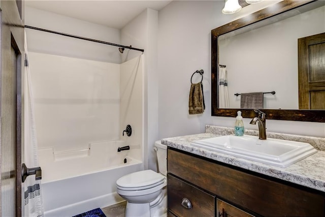 16437 56th Ave, Chippewa Falls, WI 54729 - bathroom with vanity, shower / bathtub combination with curtain, and toilet