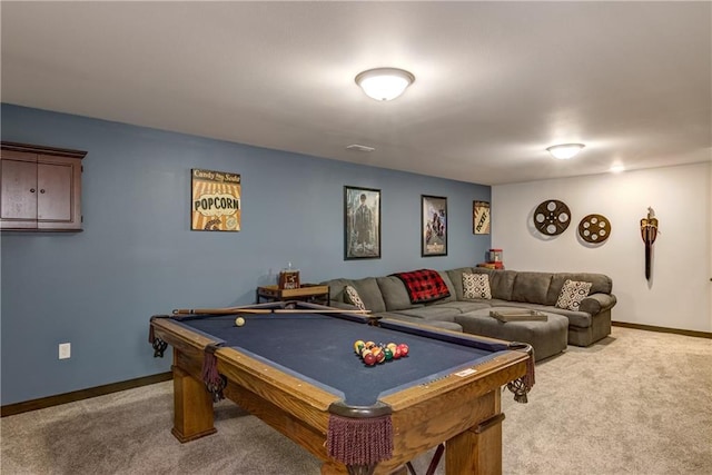 16437 56th Ave, Chippewa Falls, WI 54729 - recreation room with carpet flooring, baseboards, and pool table
