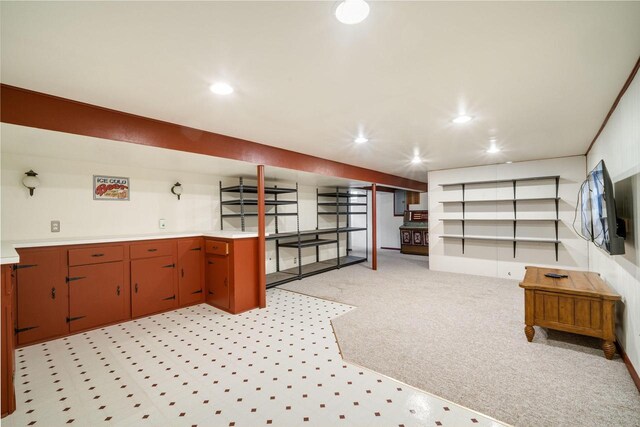 17120 W Fullerton Ave, New Berlin, WI 53151 - interior space with recessed lighting and light carpet