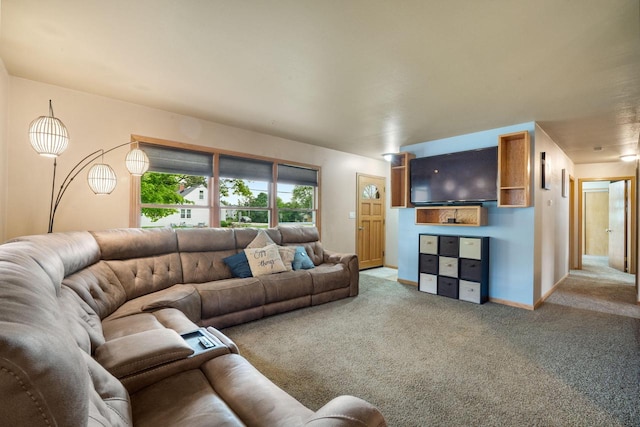 17120 W Fullerton Ave, New Berlin, WI 53151 - living area featuring light colored carpet and baseboards