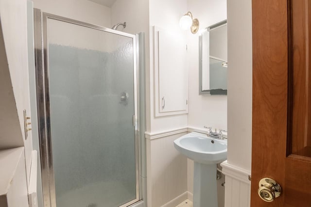 305 N 1st St, Colby, WI 54421 - full bathroom with a stall shower and a sink
