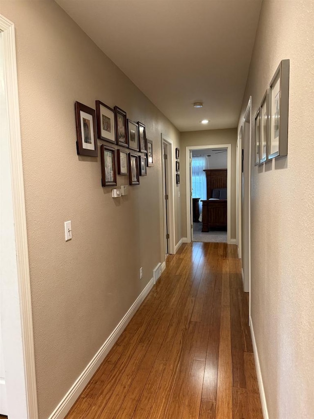 121 Doc Mac Dr, Boscobel, WI 53805 - corridor with hardwood / wood-style floors and baseboards