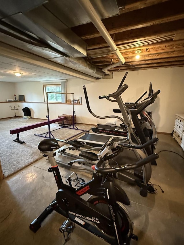 121 Doc Mac Dr, Boscobel, WI 53805 - exercise area with baseboards