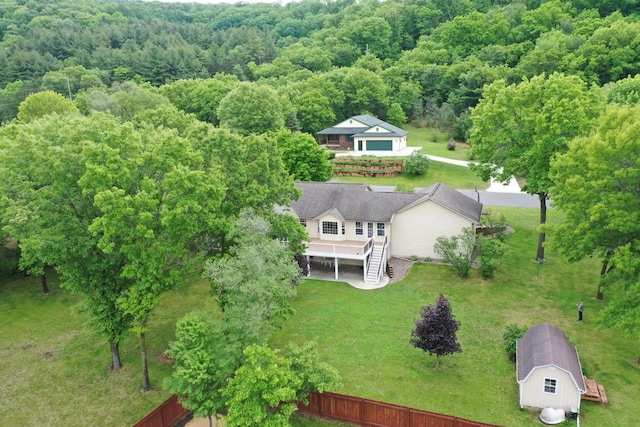121 Doc Mac Dr, Boscobel, WI 53805 - view from above of property featuring a forest