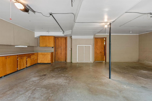 3594 Sunset Dr N, Stevens Point, WI 54482 - below grade area with concrete block wall