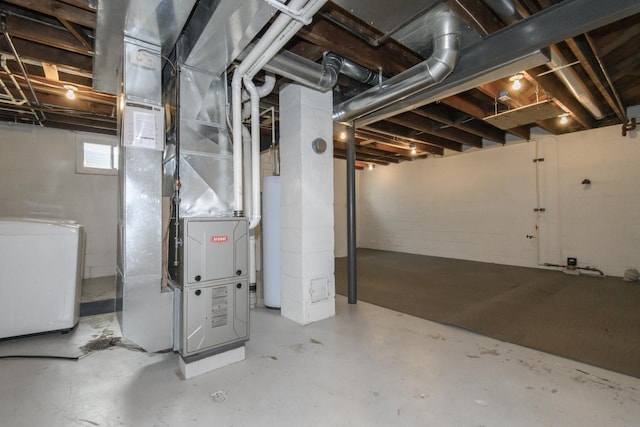 3552 S Pine Ave, Milwaukee, WI 53207 - below grade area with gas water heater and heating unit