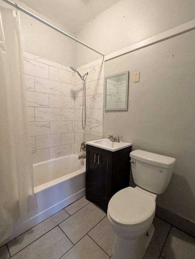 110 W Center St, Milwaukee, WI 53212 - full bath featuring shower / bath combination with curtain, vanity, toilet, and tile patterned flooring