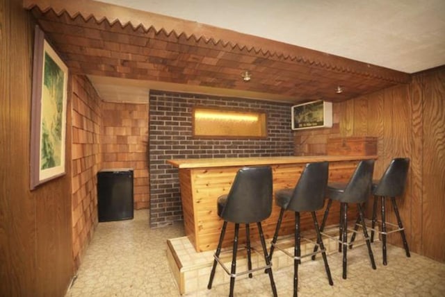 3616 W 1st Ave, Appleton, WI 54914 - indoor dry bar featuring wooden walls