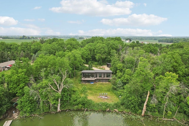 303 Craig Rd, Edgerton, WI 53534 - aerial view of property and surrounding area featuring a nearby body of water and a forest