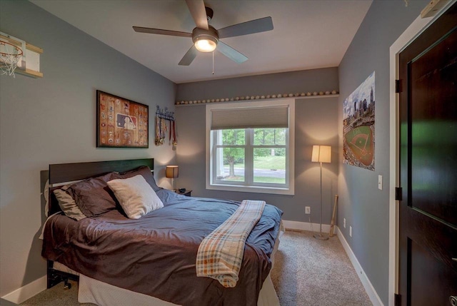 5508 Midmoor Rd, Monona, WI 53716 - carpeted bedroom with baseboards and a ceiling fan