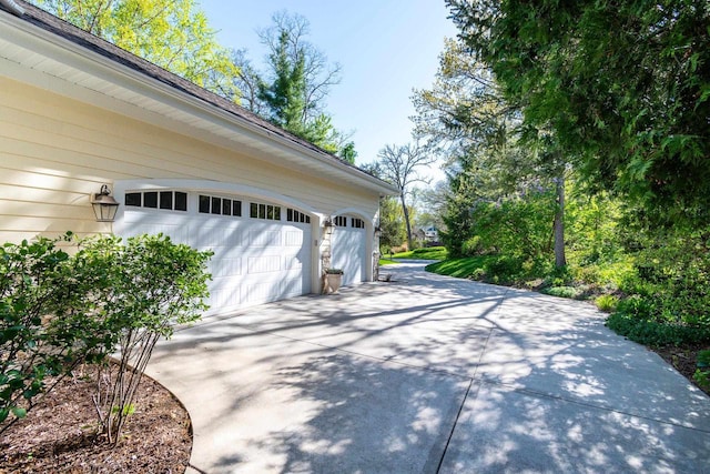 1834 Camelot Dr, Madison, WI 53705 - garage with concrete driveway