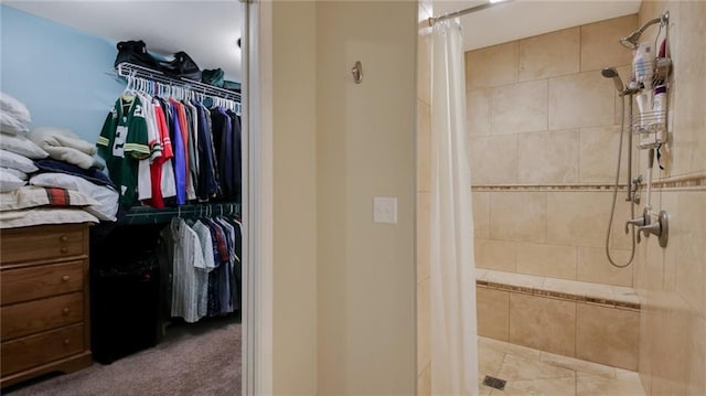 1604 Lake Rd, Altoona, WI 54720 - bathroom with a tile shower and a walk in closet