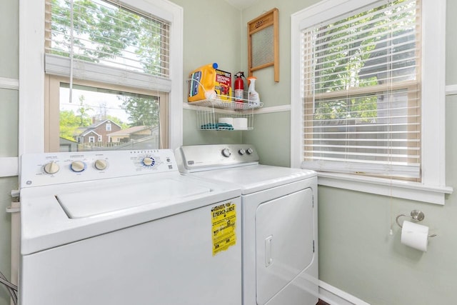 813 W Summer St, Appleton, WI 54914 - laundry room with washer and dryer and plenty of natural light