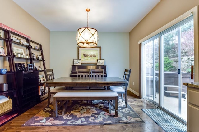 6679 S Chickahauk Trl, Middleton, WI 53562 - dining room with hardwood / wood-style flooring