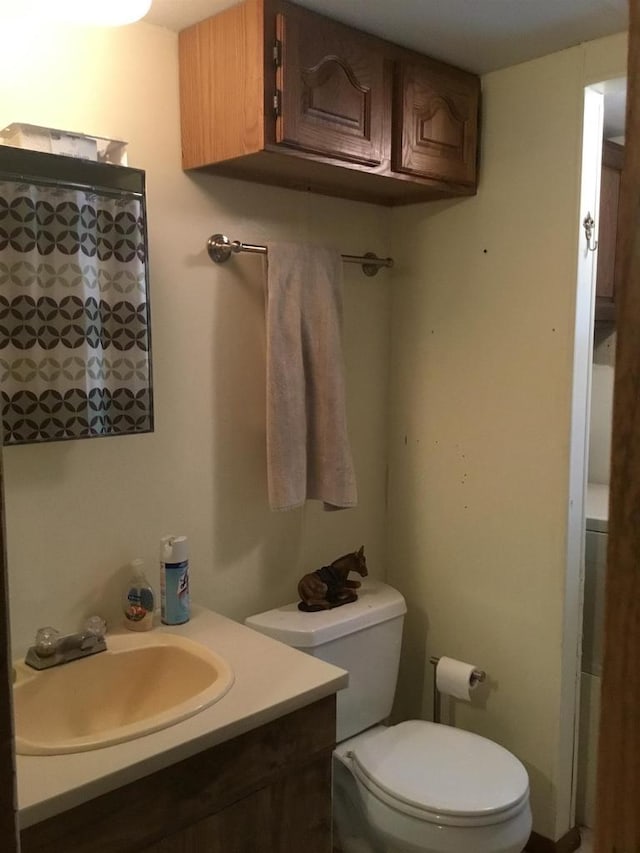 N7777 Kitty Dell Rd, Crivitz, WI 54114 - full bathroom with vanity and toilet