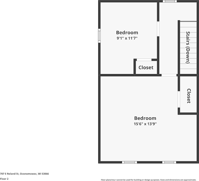 707 E Roland St, Oconomowoc, WI 53066 - floor plan / room layout