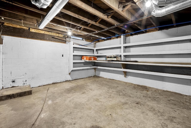 3531 N Richmond St, Appleton, WI 54911 - unfinished basement featuring concrete block wall
