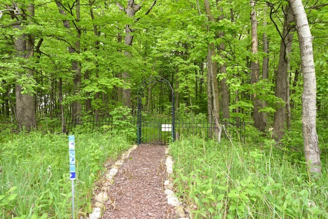 504 Sand Dr, West Bend, WI 53095 - view of yard featuring a view of trees