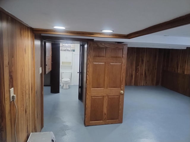 4507 S Griffin Ave, Milwaukee, WI 53207 - finished basement with wooden walls and recessed lighting