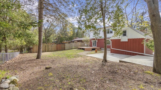 5515 Evergreen Dr, Sheboygan, WI 53081 - view of yard with a deck and a patio