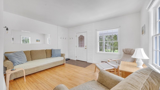 5515 Evergreen Dr, Sheboygan, WI 53081 - living room with healthy amount of natural light and wood finished floors