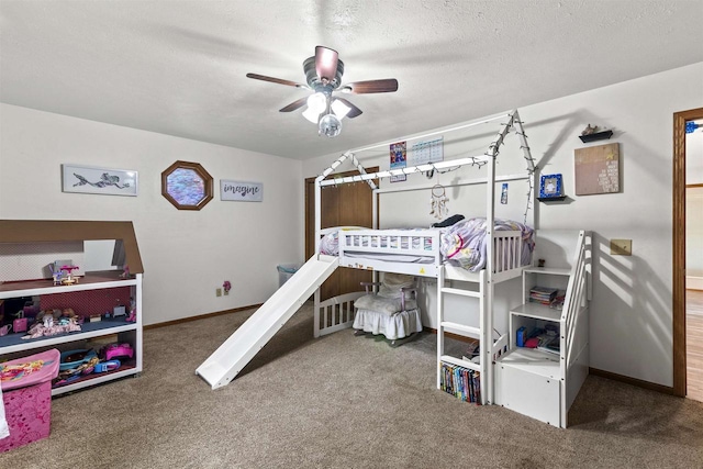 2150 E Carly Ct, Milton, WI 53563 - carpeted bedroom featuring baseboards and ceiling fan