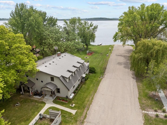 N3510 Lotus Dr, Montello, WI 53949 - view from above of property with a nearby body of water