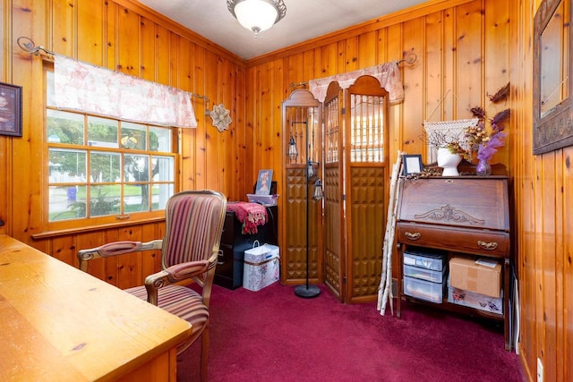 326 W Parkway Blvd, Appleton, WI 54911 - carpeted office with wooden walls and crown molding