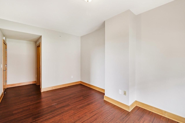 333 W Mifflin St Unit 8100, Madison, WI 53703 - empty room featuring dark wood-type flooring and baseboards