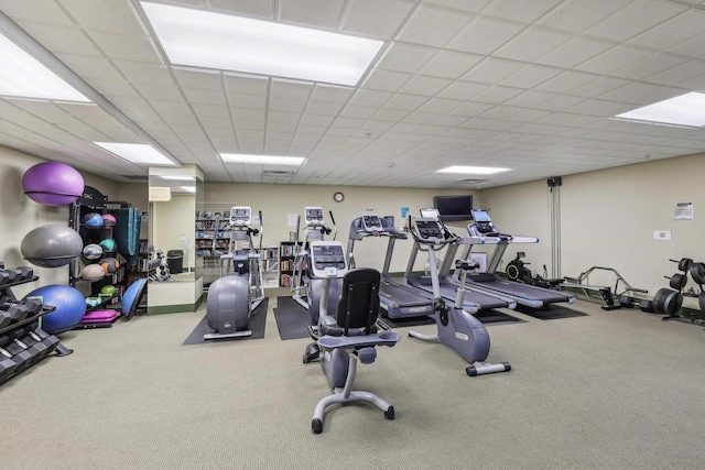 333 W Mifflin St Unit 8100, Madison, WI 53703 - gym with carpet floors