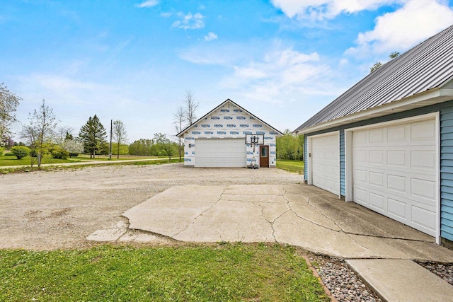 W4593 Old 352 Rd, Stephenson, MI 49887 - view of detached garage
