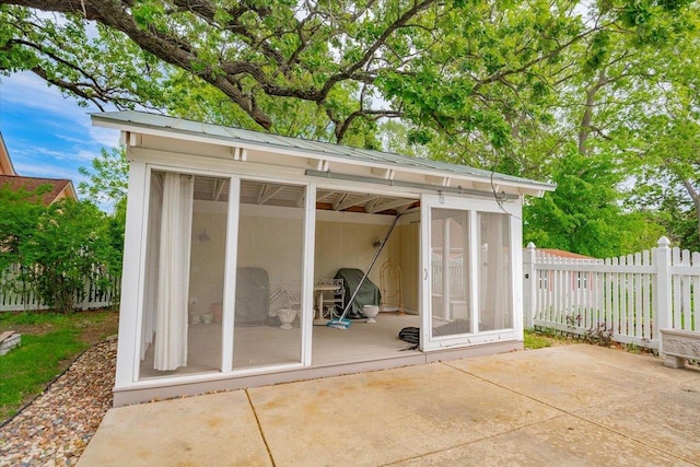 963 W Highland St, Whitewater, WI 53190 - view of outbuilding featuring a sunroom