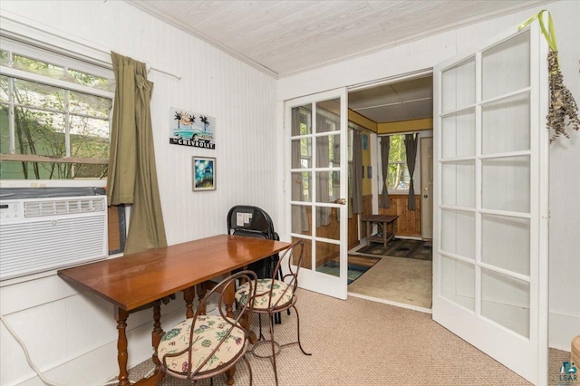 9298 E Park Ave, Solon Springs, WI 54873 - office featuring carpet floors, healthy amount of natural light, and ornamental molding