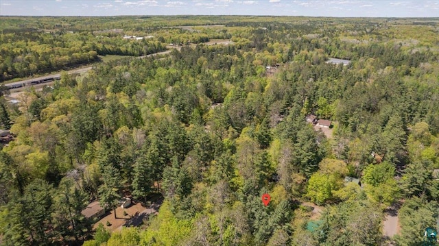 9298 E Park Ave, Solon Springs, WI 54873 - aerial view of property's location featuring a heavily wooded area