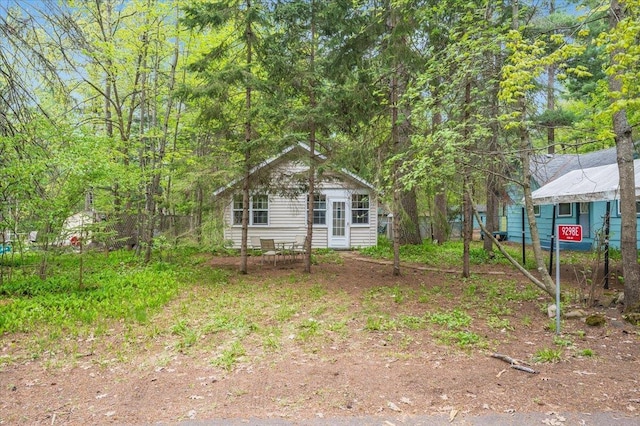 9298 E Park Ave, Solon Springs, WI 54873 - view of front facade featuring an outdoor structure