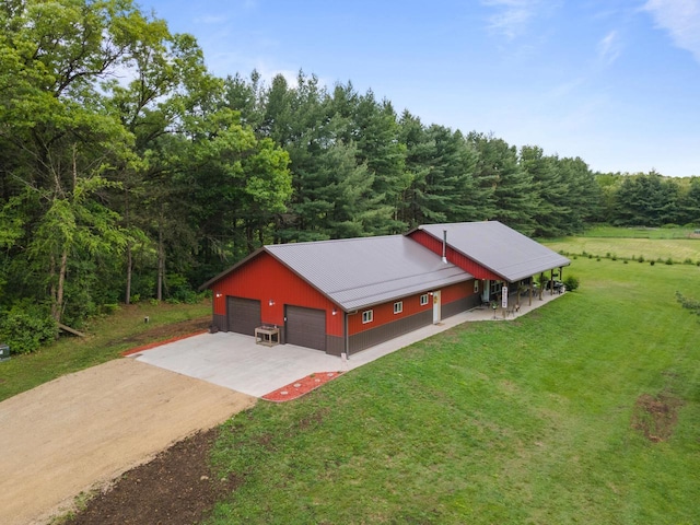 N9281 Perkins Rd, Mindoro, WI 54644 - view from above of property with a forest