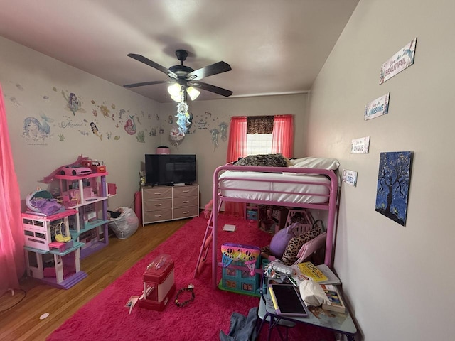 2740 N 61st St, Milwaukee, WI 53210 - bedroom featuring wood finished floors and a ceiling fan