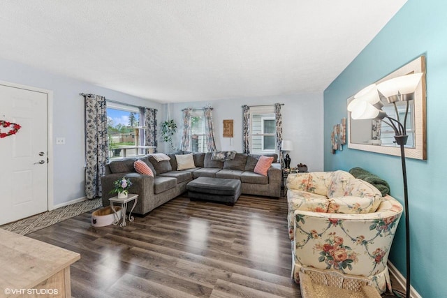 2300 W Lawn Ave, Racine, WI 53405 - living room with wood finished floors and baseboards