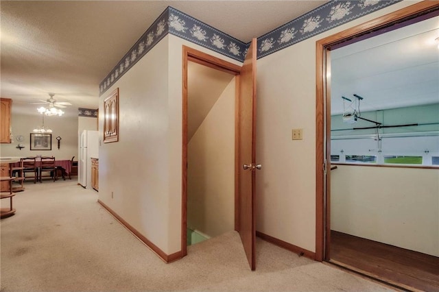 407 S Scott St, Elmwood, WI 54740 - corridor with light carpet and baseboards