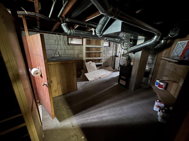 7715 18th Ave, Kenosha, WI 53143 - unfinished basement featuring washer / clothes dryer