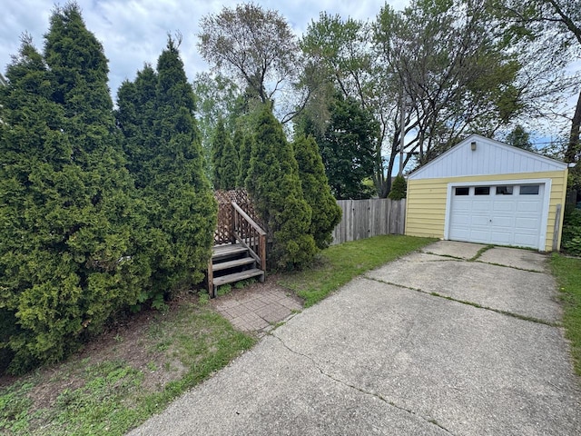 7715 18th Ave, Kenosha, WI 53143 - detached garage featuring driveway