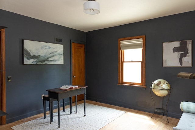 2707 Mason St, Madison, WI 53705 - home office with light wood finished floors and baseboards