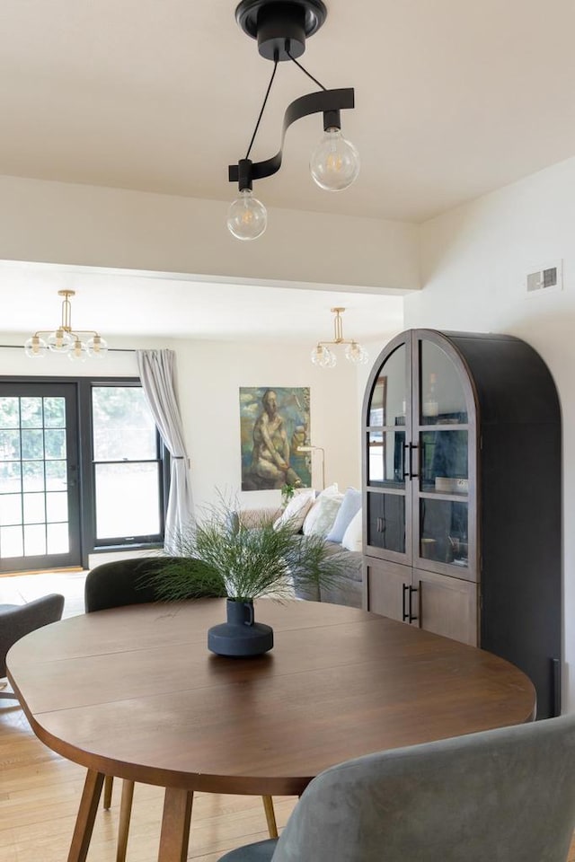 2707 Mason St, Madison, WI 53705 - dining room with a chandelier