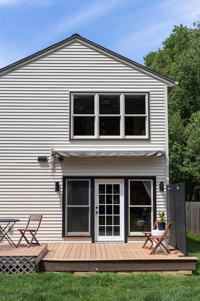 2707 Mason St, Madison, WI 53705 - back of house featuring a wooden deck