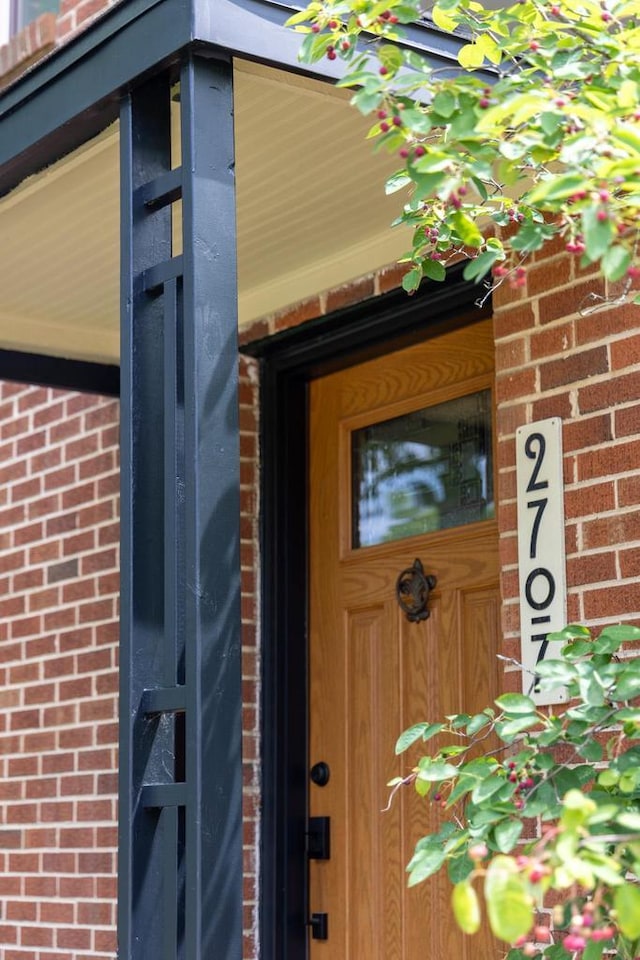 2707 Mason St, Madison, WI 53705 - property entrance with brick siding