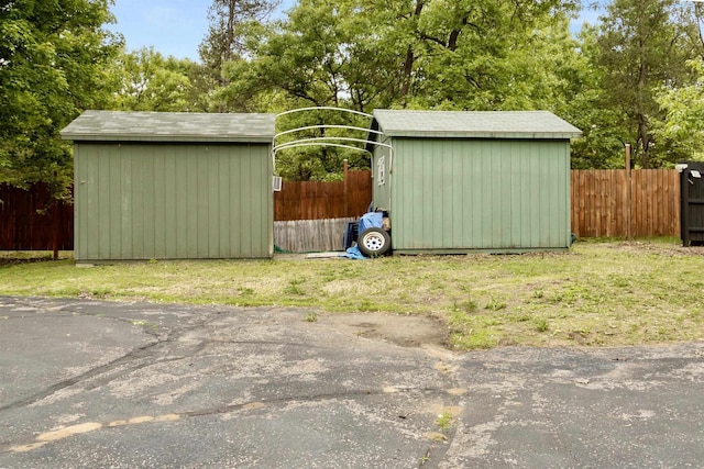 29774 Whispering Pines Rd, Lone Rock, WI 53556 - fenced backyard with view of wooded area