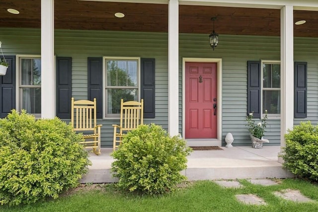 W522 Highland Rd, Genoa City, WI 53128 - property entrance with a porch